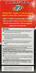 Dexatrim Max Complex-7 label highlights hunger-control features.