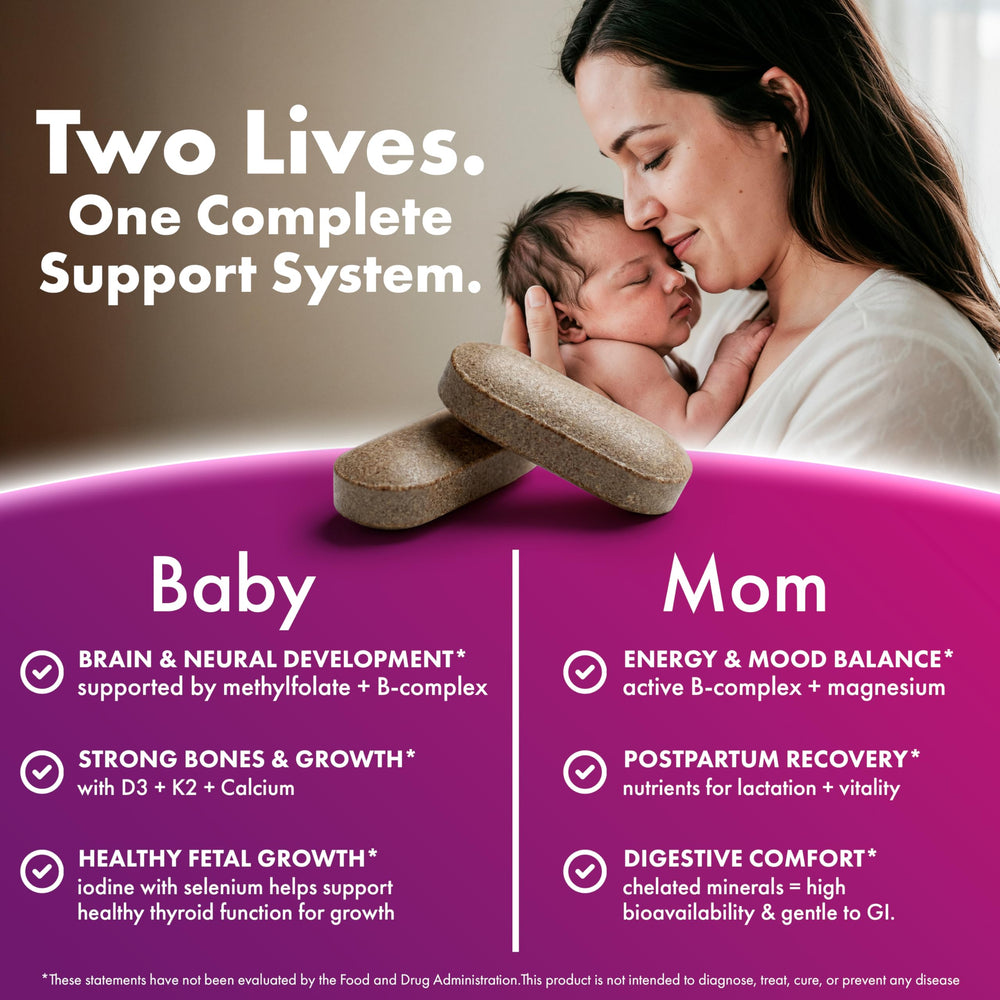 Lifestyle moment: expecting parent taking ILIVA with breakfast