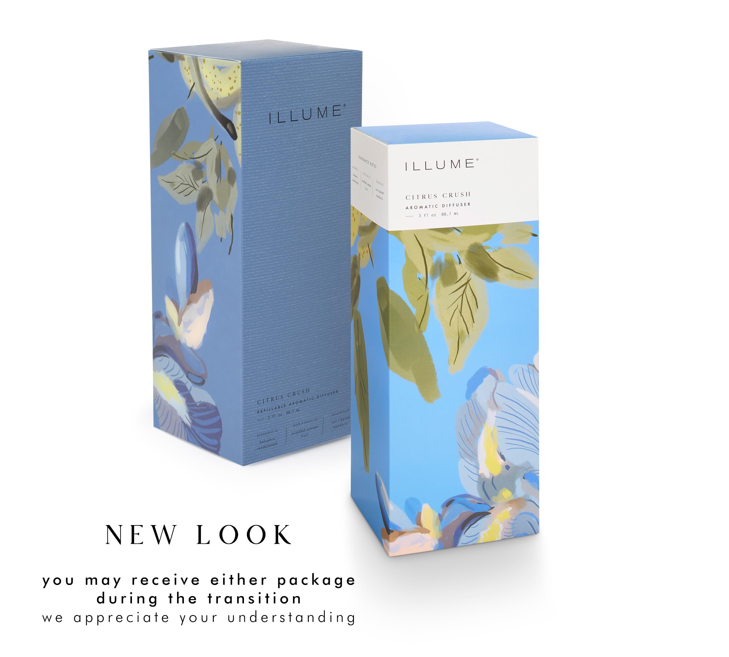 Illume Citrus Crush top-note mandarin close-up highlighting bright aroma.