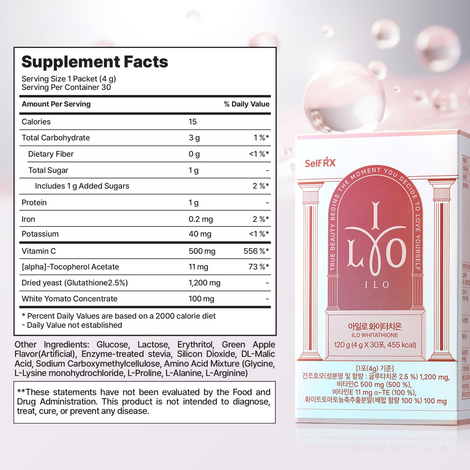 Women-focused ILO Whitathione for skin glow support