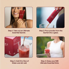 Close-up flavor note of acai mixed berry in IM8.