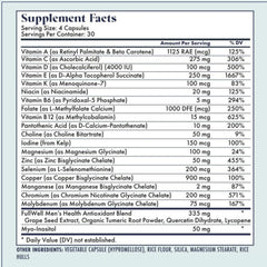 FullWell Fertility Multivitamin for Men | Daily Vitamin for Conception Support | Sperm Motility & Strength | Dietitian-Formulated | Choline, Grapeseed Oil, Folate | 3rd Party Tested, 30 Servings