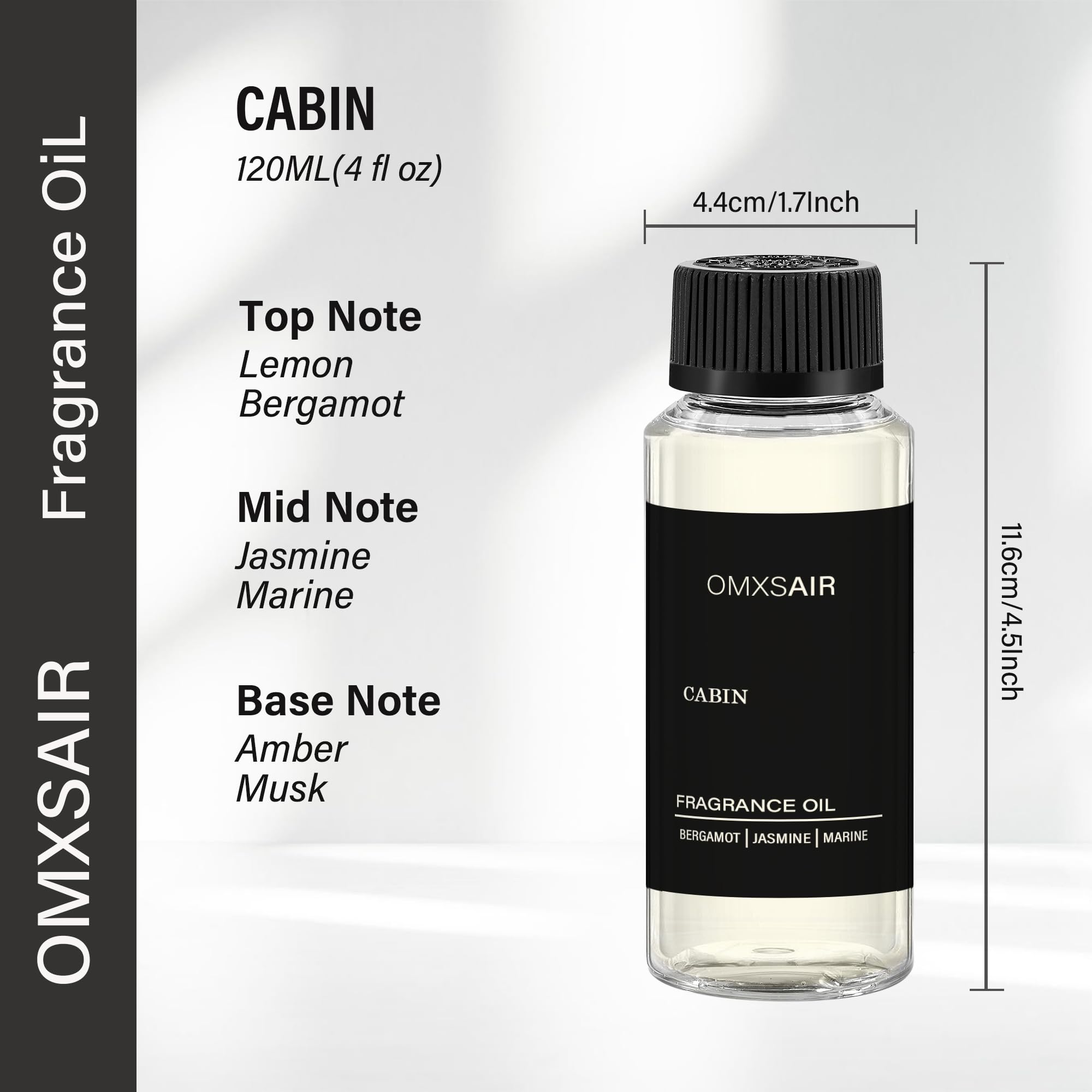 omxsair-diffuser-oil-jasmin-bergamot-marine-blend closeup for calming fragrance
