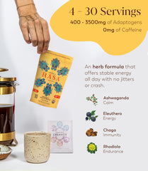 Rasa Koffee Original Adaptogenic Coffee Alternative & Creamer Bundle | Vegan, Keto, Whole30 • 30 Servings