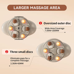 KOSTAK Abdominal Massager bi directional disks mimic hand kneading for abdomen.