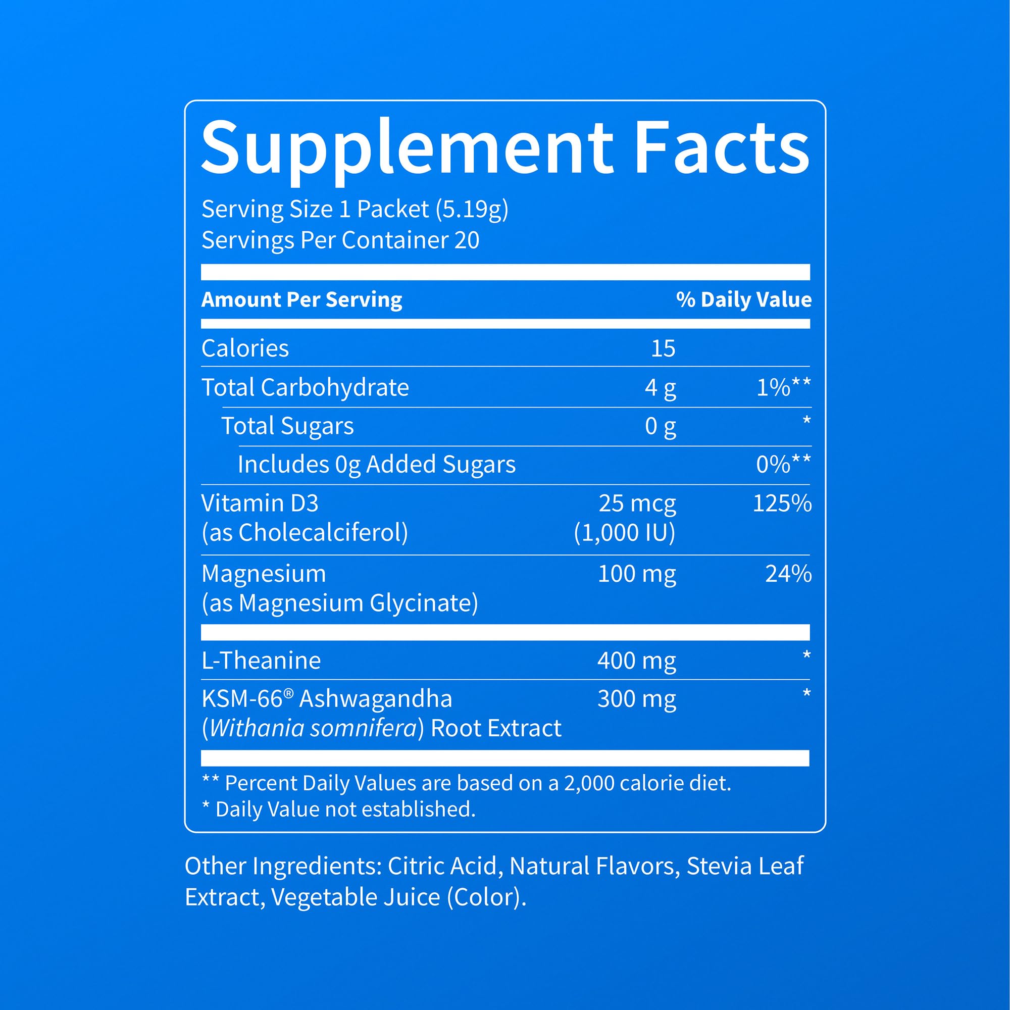 Nello Supercalm Powdered Drink Mix – Spiced Apple, Cortisol Reducer* & Sleep Aid – On-The-Go 20 Ct