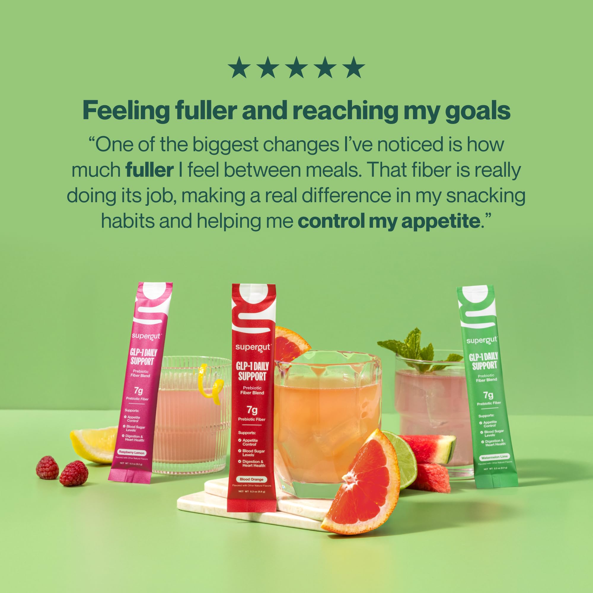 Supergut GLP-1 Daily Support Variety Pack – High-Fiber, Sugar-Free Gut Health Powder