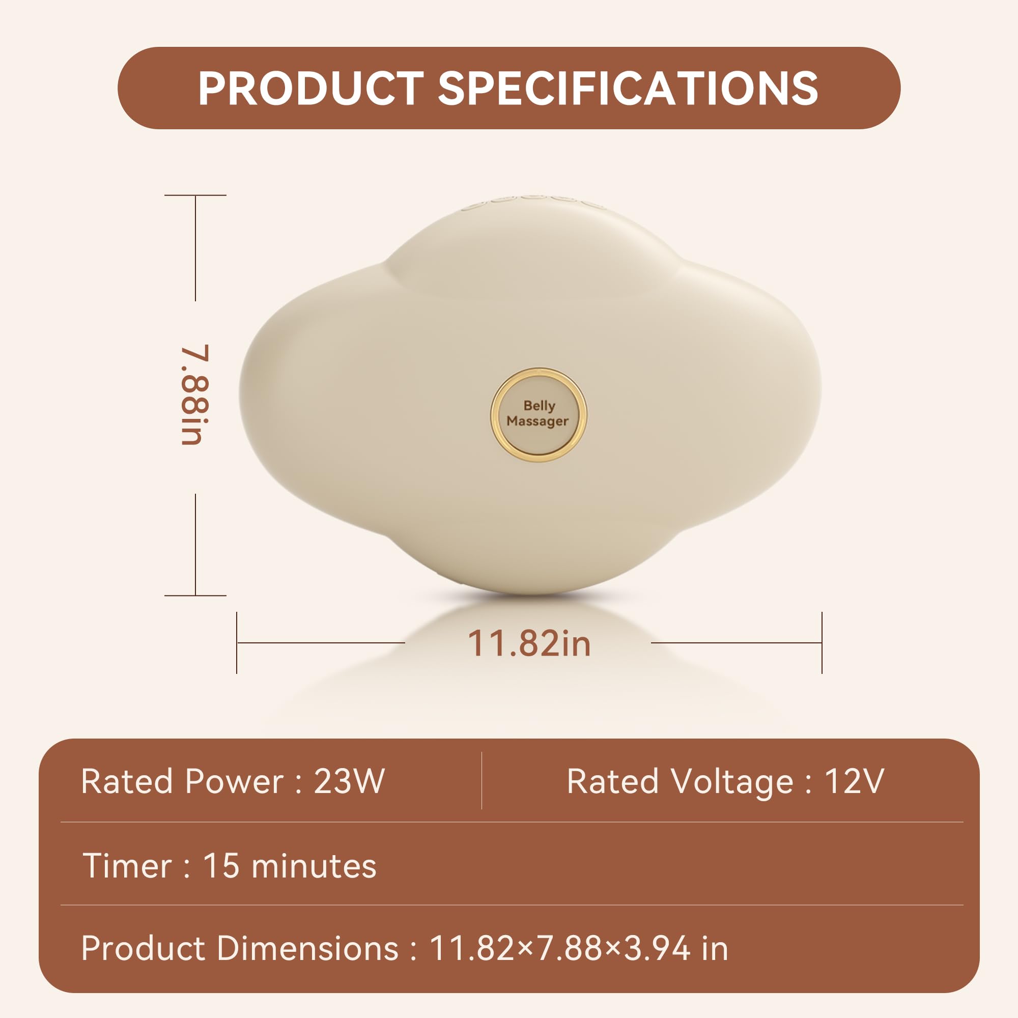 KOSTAK Abdominal Massager portable design for home, office, or travel.