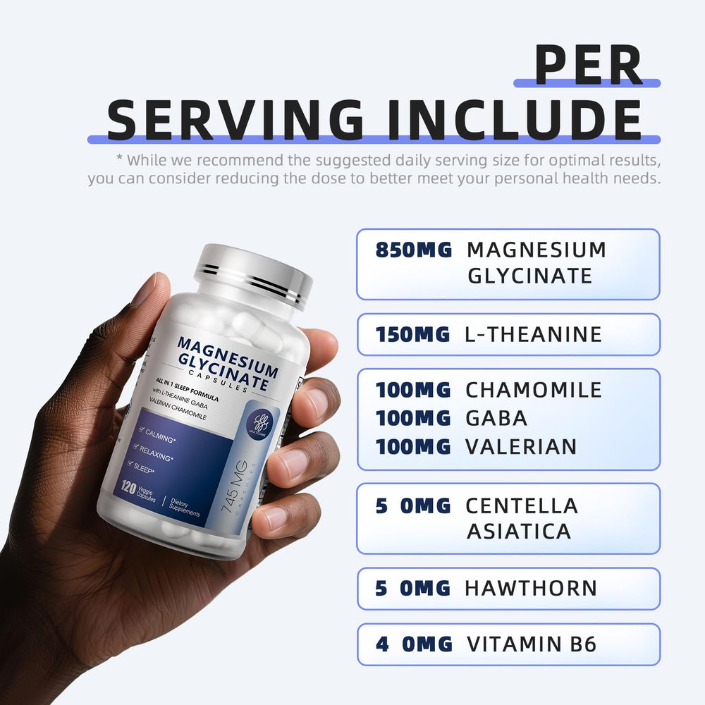 iMATCHME magnesium glycinate capsules close-up emphasizing easy-to-swallow design