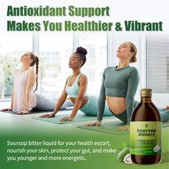 iMATCHME Soursop Bitters morning routine with herbs for vitality.