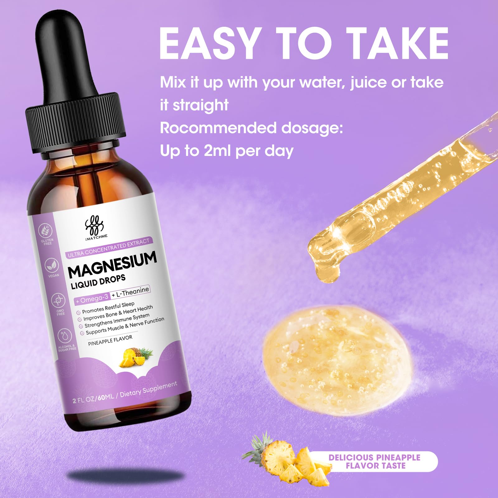 iMATCHME vegan non GMO magnesium supplement option