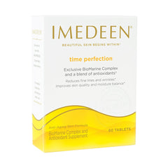 Imedeen Time Perfection bottle with capsules for inner skin nourishment and daily support