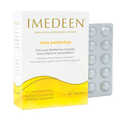 Imedeen Time Perfection capsules shown for easy daily use and skincare support