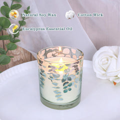 Immeiscent eucalyptus scented candle for a forest inspired aroma