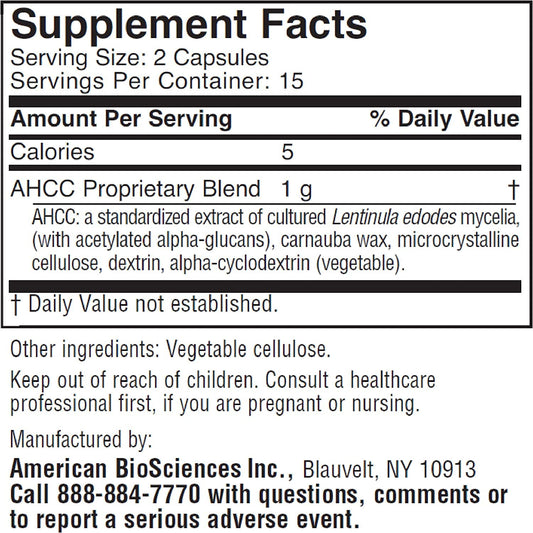 ImmPower capsules pack showcases daily immune support possibilities with AHCC.