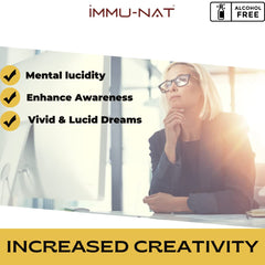 Immu-nat bottle held in hand to illustrate personal wellness ritual