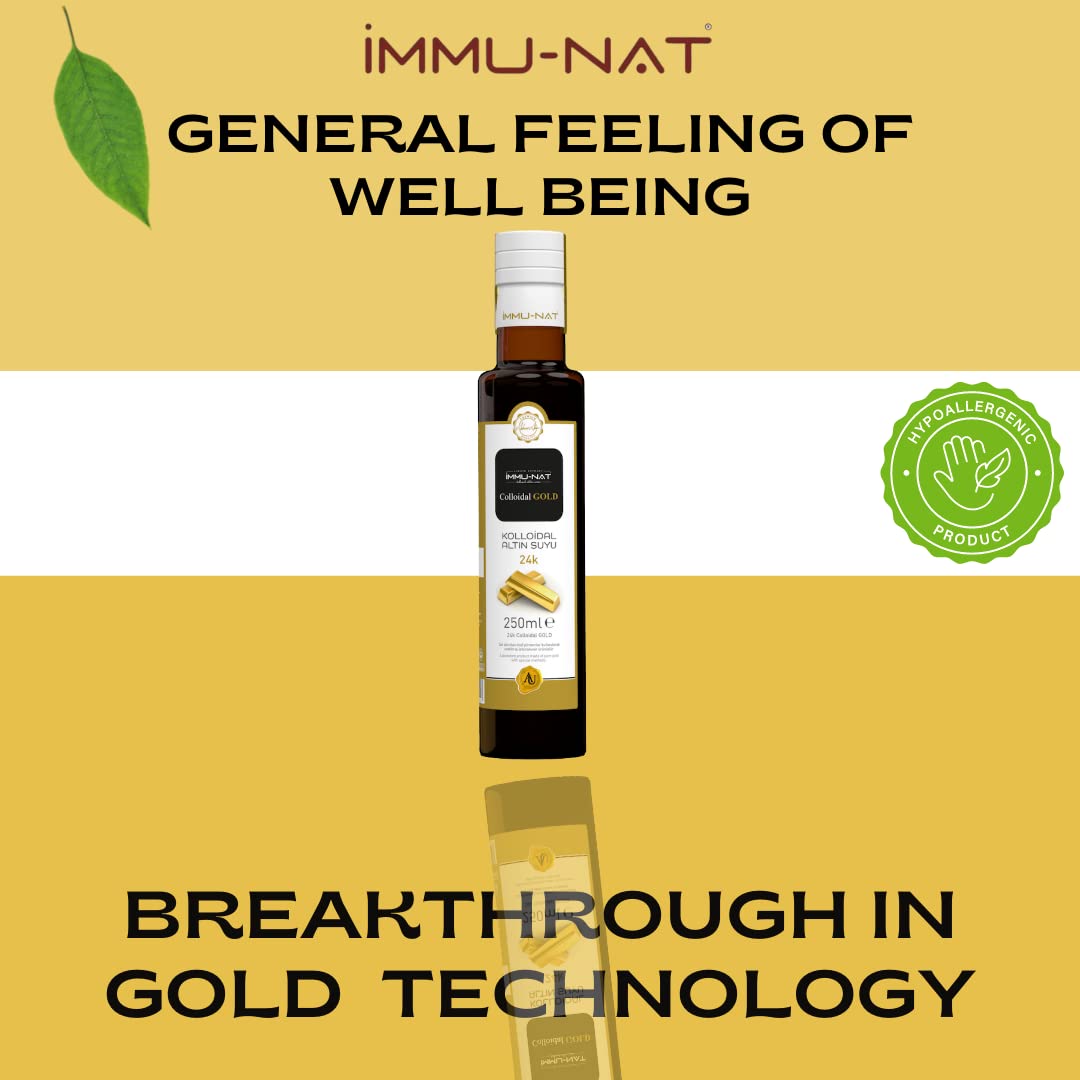 Glass with Immu-nat liquid showing clean allergen-free profile