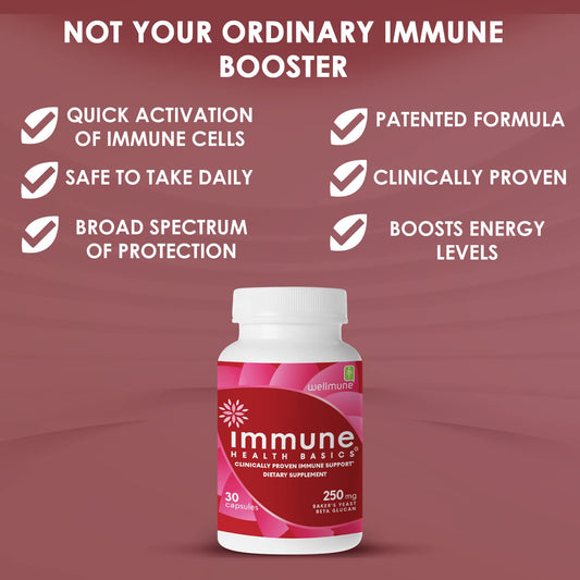 Immune Health Basics capsules close-up showing convenient daily supplement