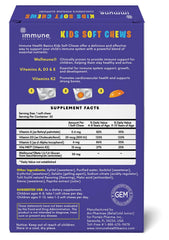 Immune Health Basics Kids Soft Chews tutti-frutti serving highlights kid-friendly flavor.