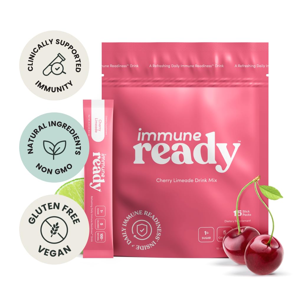 Immune Ready back panel nutrition explains vitamins and minerals for daily vitality