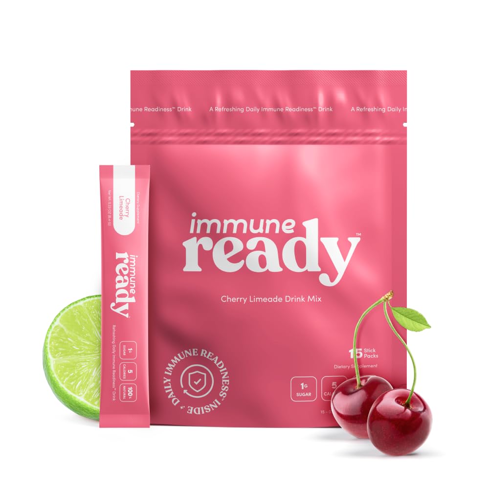 Immune Ready front packaging highlights daily wellness blend for hydration and immune support