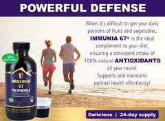 Immunia 67 polyphenols haskap berry liquid highlights rich polyphenols for immune balance.
