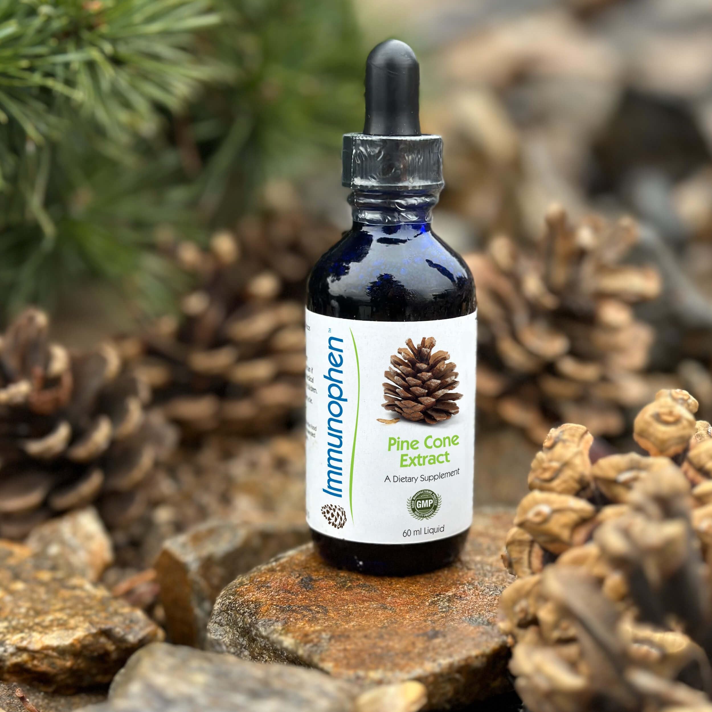 Immunophen Health maintenance closeup emphasizes quality ingredients.
