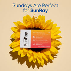 Immunotec Sunray box packaging communicates fast-acting vitamin D delivery.