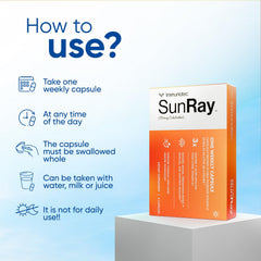 Immunotec Sunray capsule closeup shows smooth soft gel and uniform dosing form.