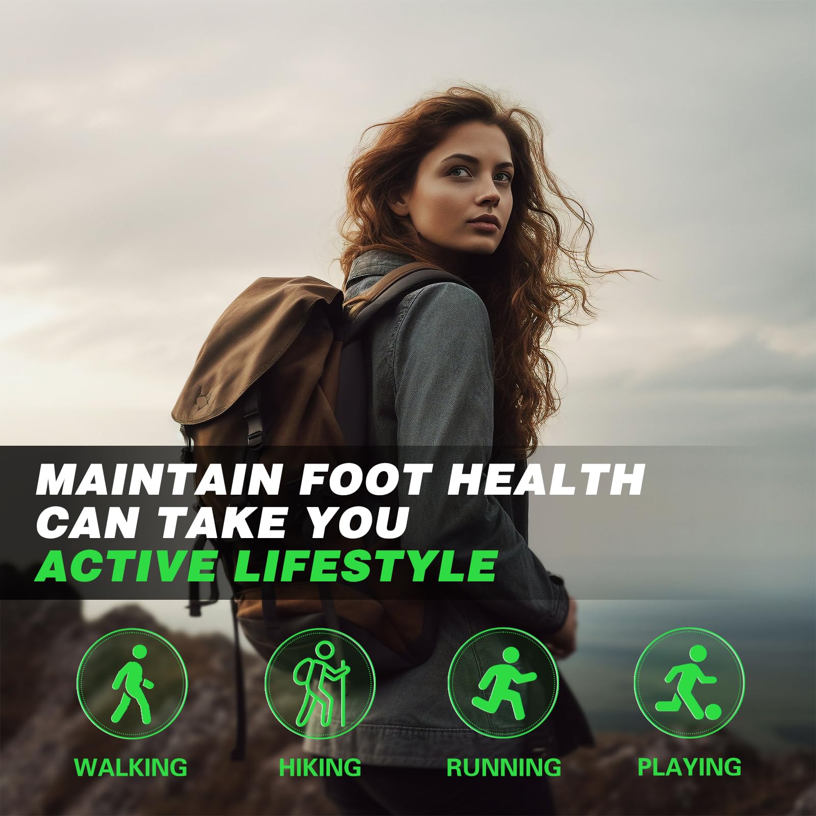 Imonujo carbon fiber insole in hiking use reduces foot fatigue and supports long walks.