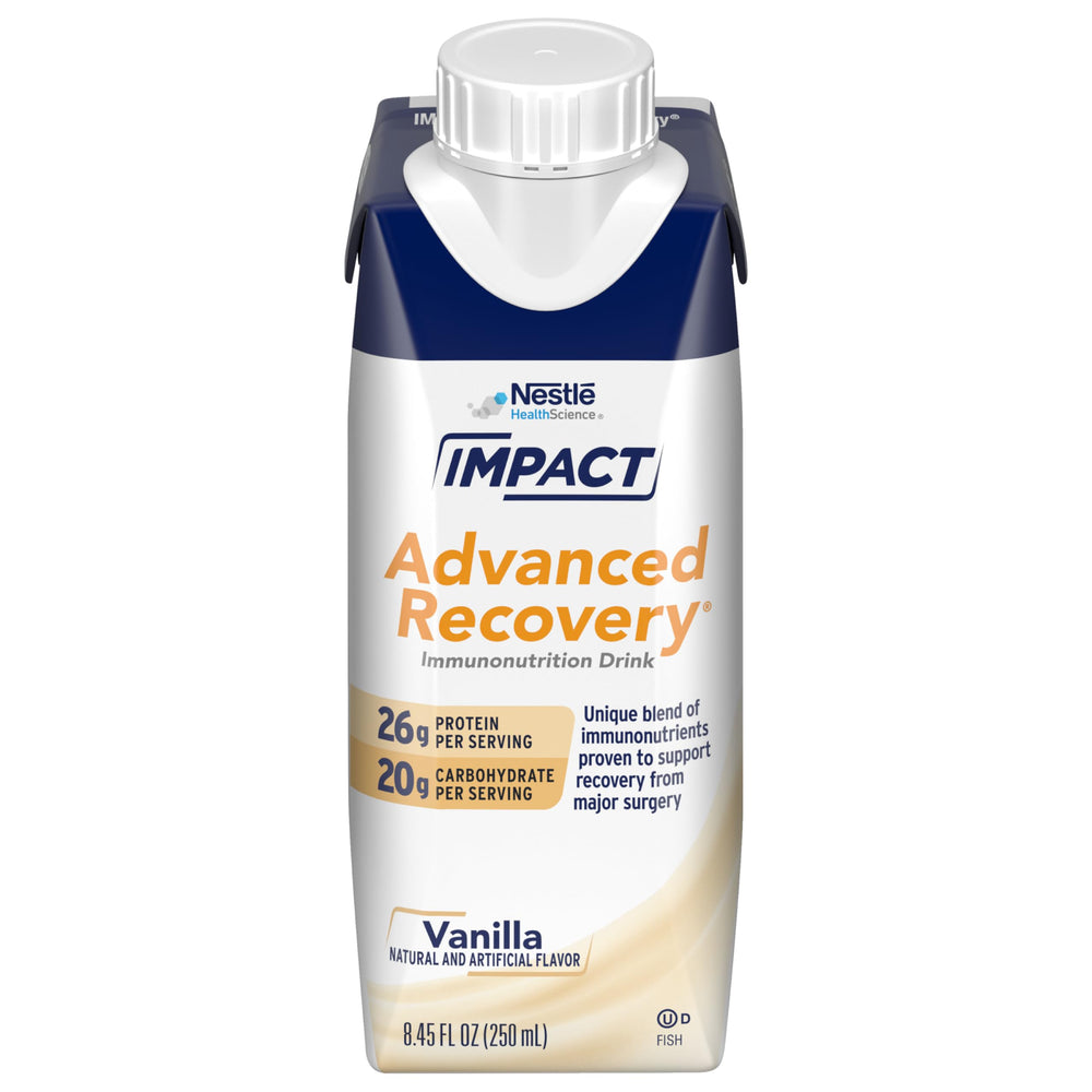 Impact Advanced Recovery Drink Vanilla bottle, a ready-to-drink nutrition option.