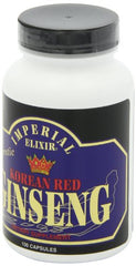Imperial Elixir Korean Red Ginseng 600 mg bottle on a desk for daily routine