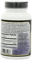 Imperial Elixir Korean Red Ginseng 600 mg capsules closeup for daily supplement