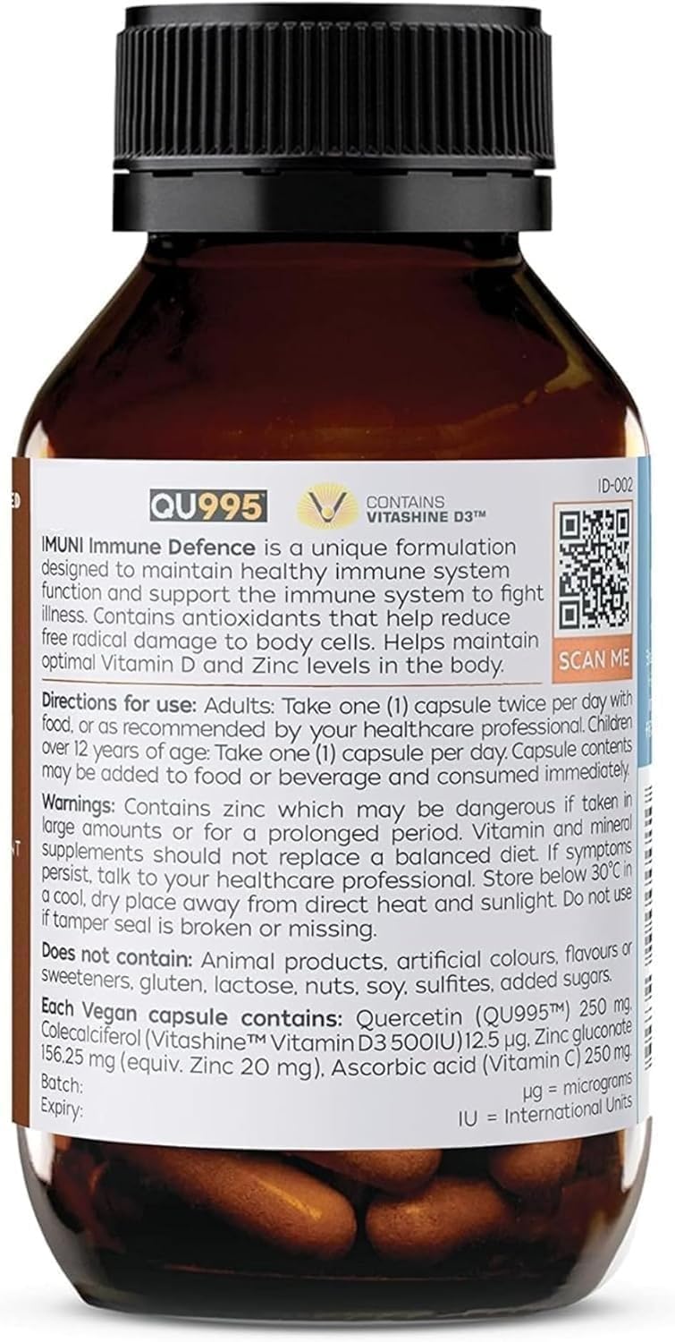 IMUNI Travel Defense on an airplane setup, convenient for in-flight immune support.