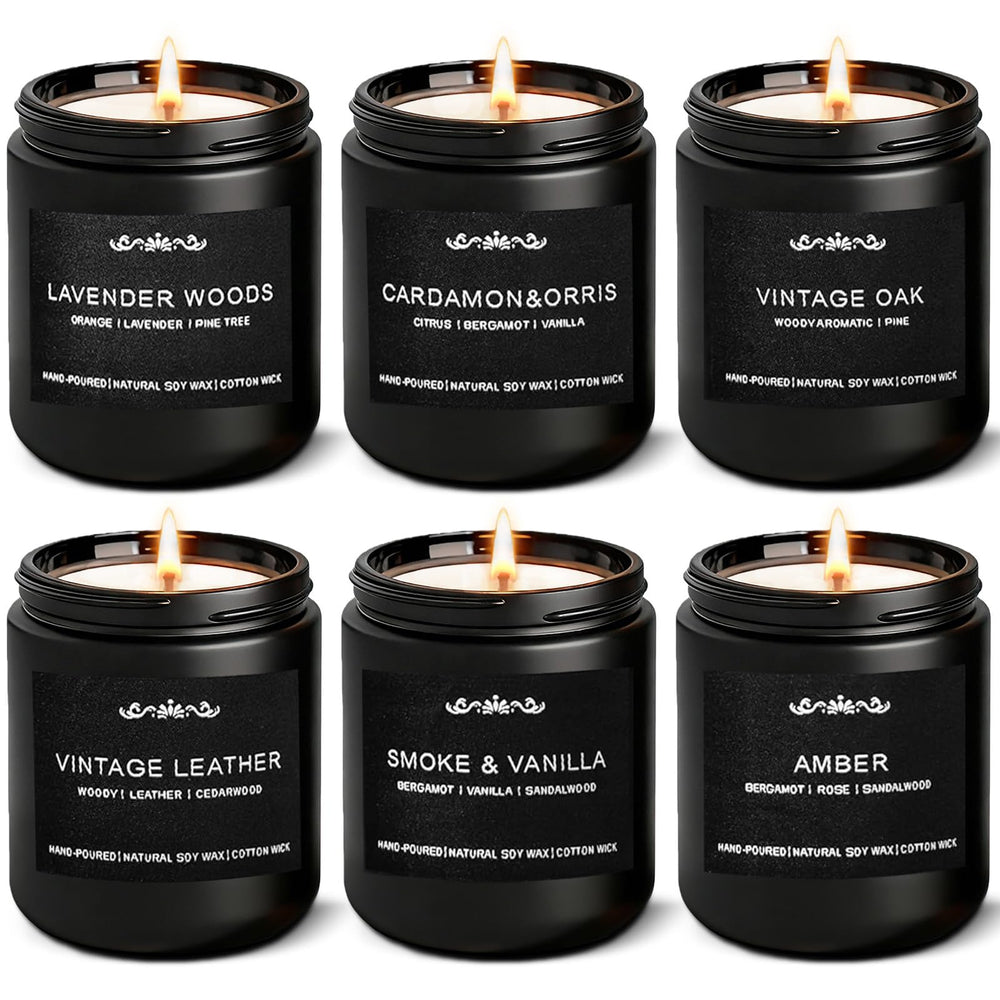 Inayou Lavender Forest candle for men with calming floral notes.