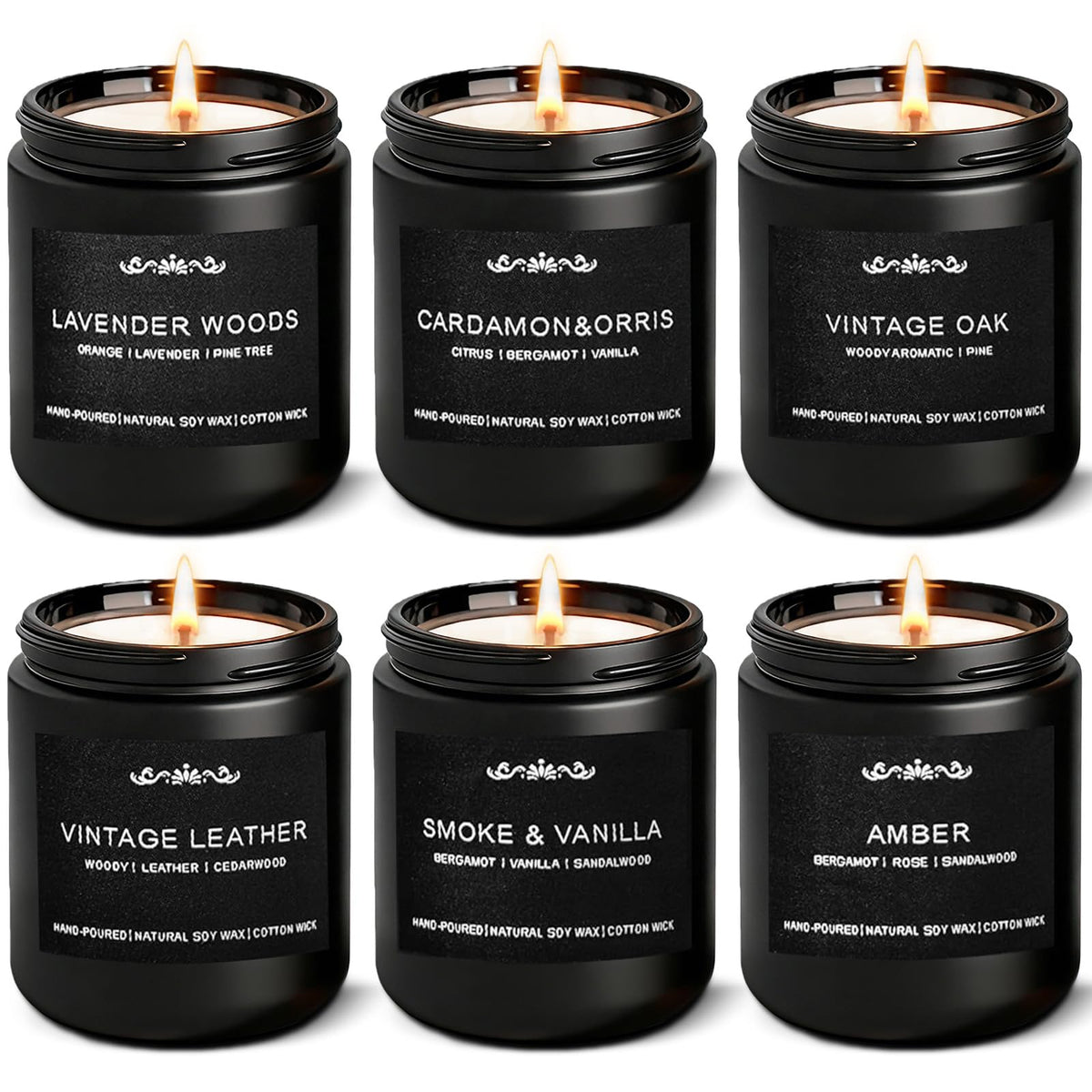 Inayou Lavender Forest candle for men with calming floral notes.