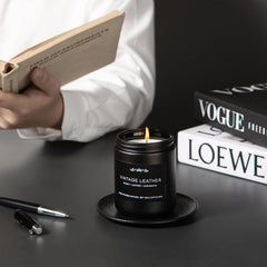 Inayou Smoke and Vanilla candle blends smoky sweetness for cozy nights.