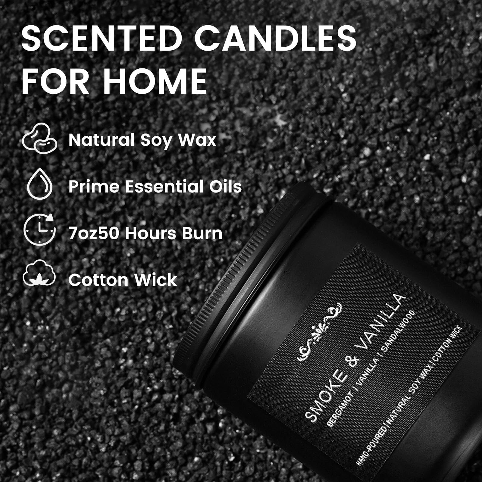 Inayou Vintage Oak candle brings calm, elegant wood aroma.