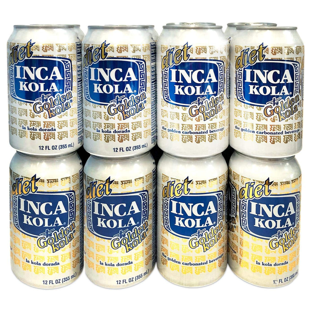 Inca Kola Diet Soda 12oz bottle — refreshing, low-sodium option for meals and gatherings
