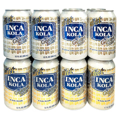 Inca Kola Diet Soda 12oz bottle — refreshing, low-sodium option for meals and gatherings