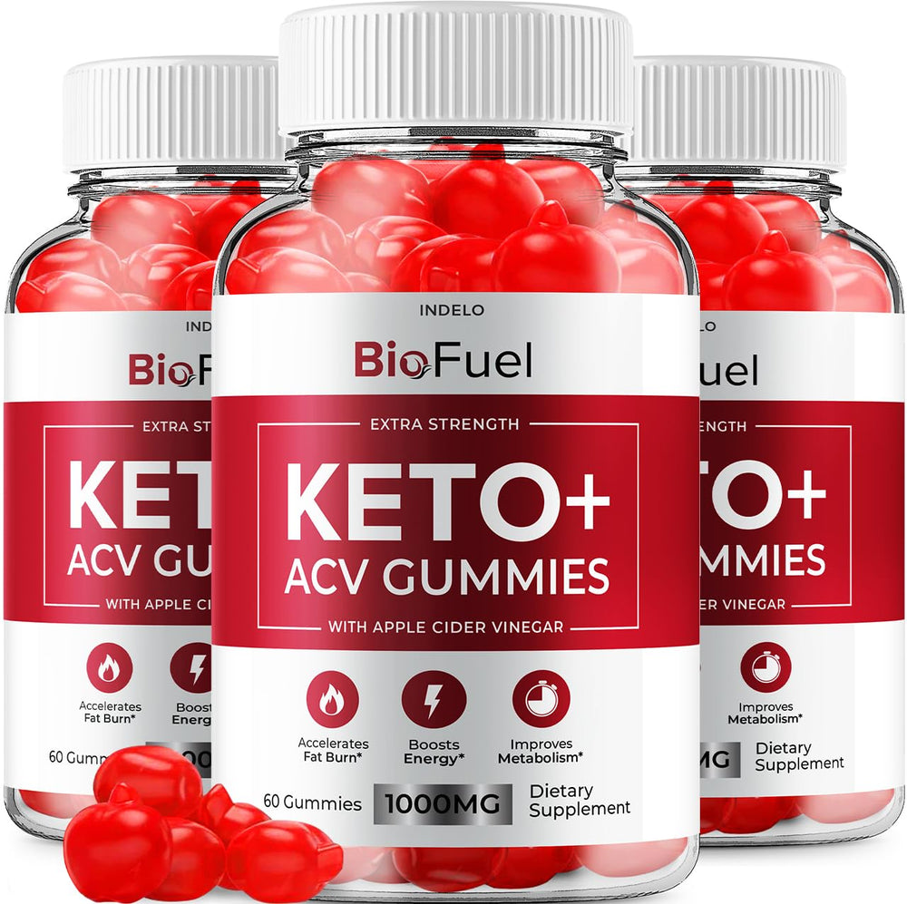Indelo BioFuel Keto ACV Gummies bottle with keto-friendly label