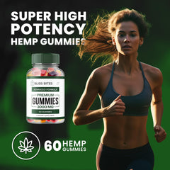 Indelo Bliss Bites advanced formula box highlights premium hemp blend.