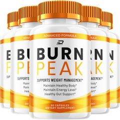 Indelo Burn Peak capsules bottle showing natural blend for daily wellness.