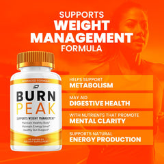 Closeup of Indelo Burn Peak capsules for easy daily use.