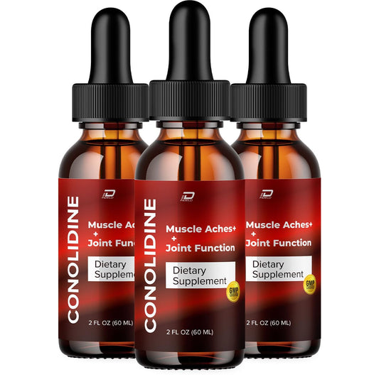 Indelo Conolidine Liquid Drops bottle with dropper for easy daily use.