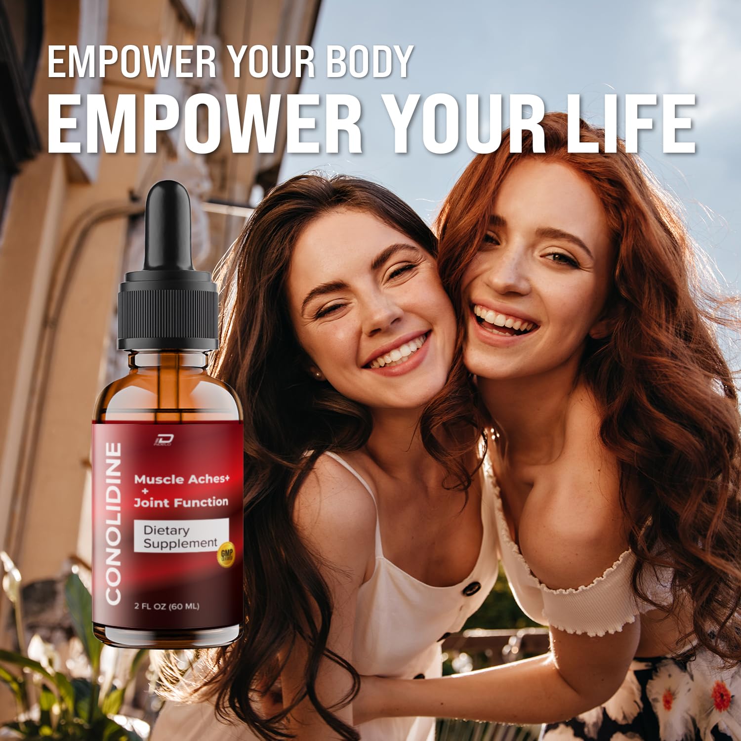 Indelo Conolidine Relief Drops packaging with clear usage guidance.