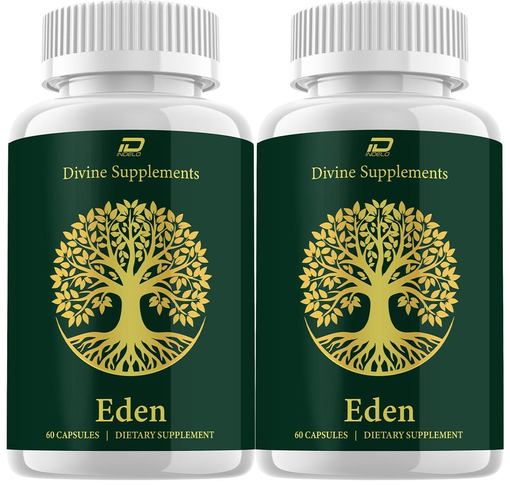 Indelo Eden Capsules bottle front view, convenient daily probiotic support