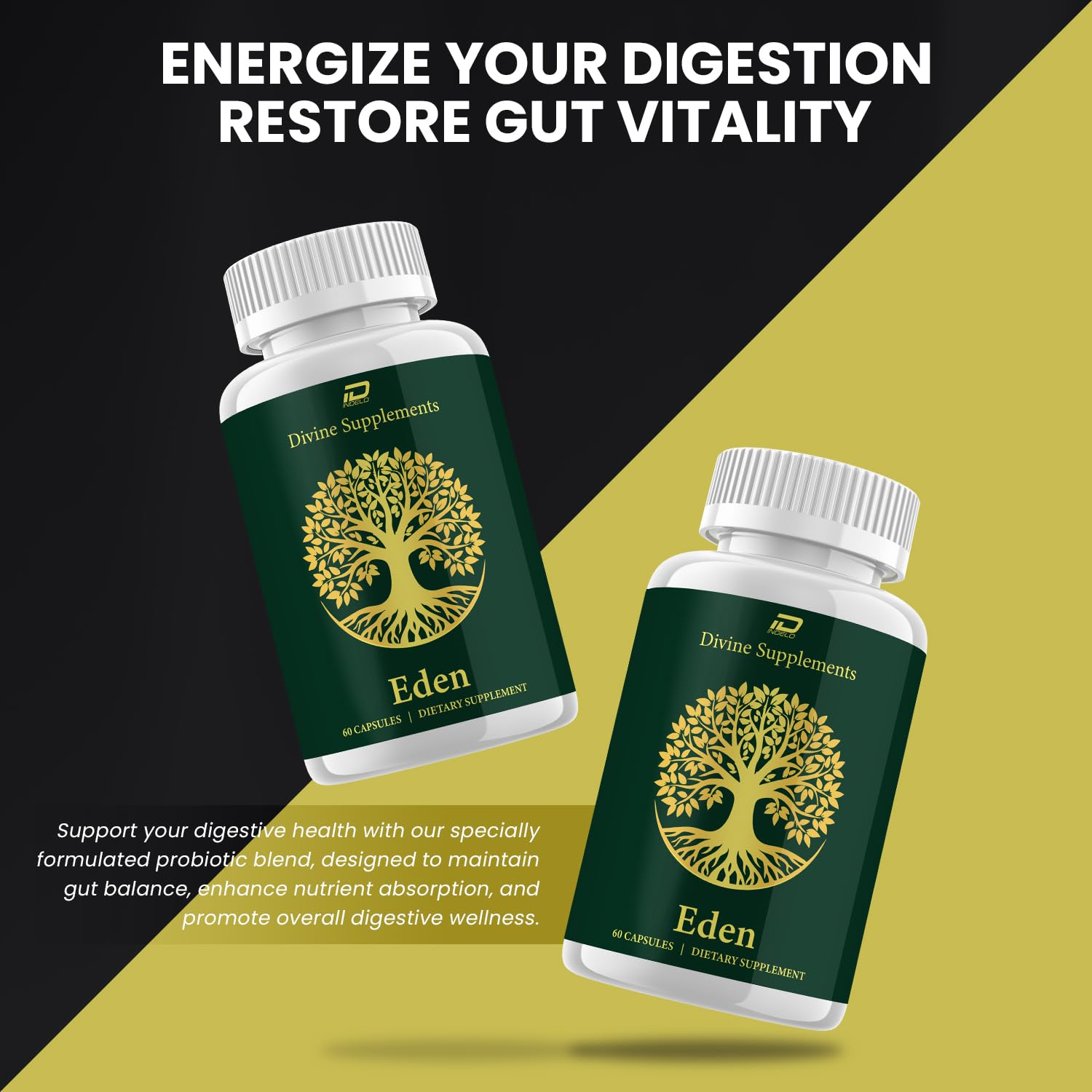 Indelo Eden Capsules natural formulation highlight with herbal blend