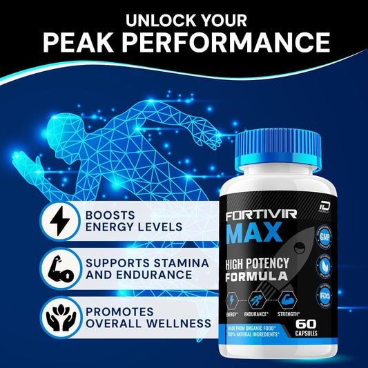 Indelo Fortivir Max capsules in hand illustrate easy daily supplementation.