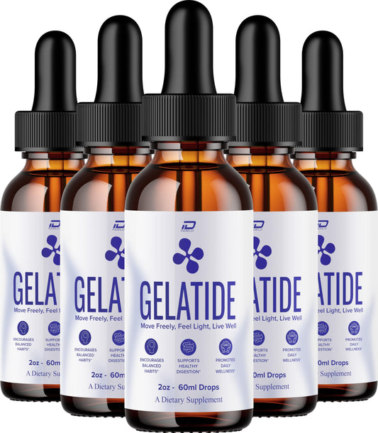 Indelo Gelatide Drops bottle for daily wellness support.
